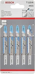 BOSCH LAME P/SEGHETTO ALTERN. T118A 5PZ