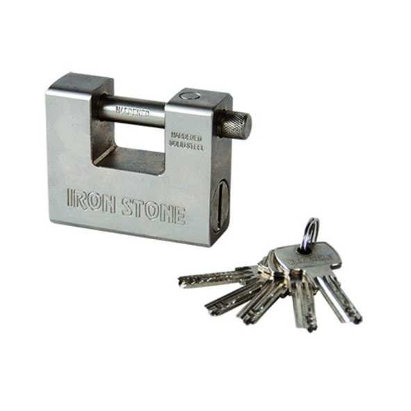 LUCCHETTO CORAZZATO RETTANGOLARE 36MM C/CHIAVI