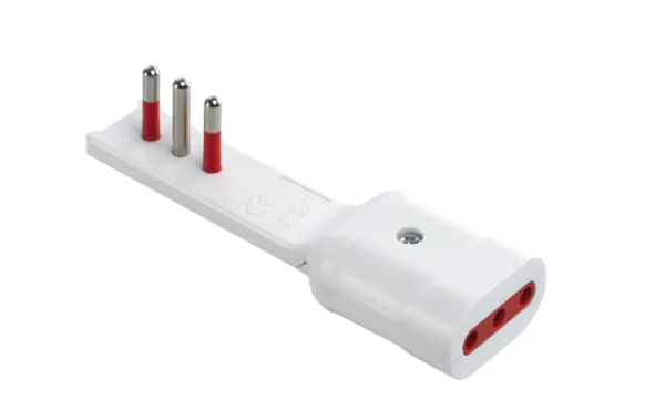 ADATTATORE ROSI ULTRAPIATTO 16A BIANCO