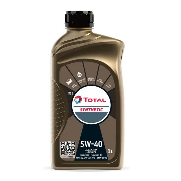 TOTAL OLIO SINTETICO 5W40 LT