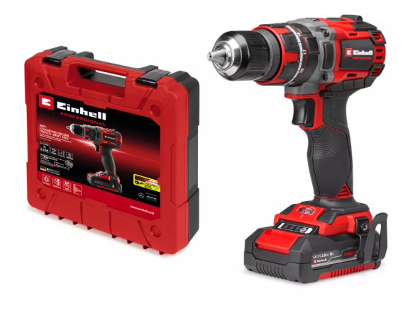 EINHELL AVVITATORE A PERCUSSIONE A BATTERIA TP-CD 18/60 Li- i BL (1x2,0Ah)