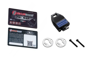 CHIUDITOPPA D.46xH.20 M6 ACC. INOX C/CHIUSURA MECCANICA P/CILINDRO EUROPEO +3 CHIAVI BRONZO F4 C/FORZIERE - immagine 2