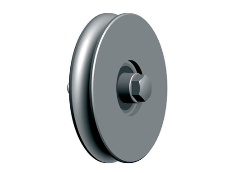 RUOTA GOLA SEMITONDA 2 CUSCINETTI 120MM FAC 455
