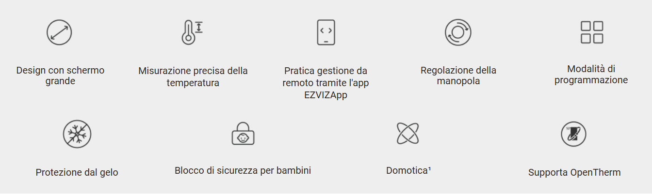 EZVIZ TERMOSTATO T56 WIFI PER CALDAIE E RISCALDAMENTO - immagine 3