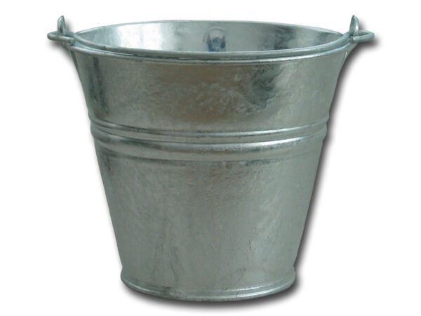 SECCHIO IN LAMIERA ZINCATO 28CM 8LT