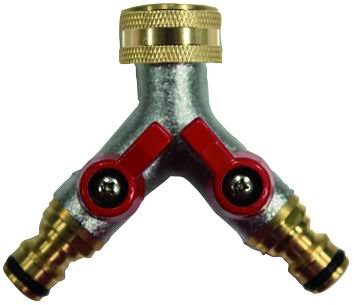 RACCORDO RAPIDO OTTONE VIGOR RUBINETTO 2 VIE RAP. 3/4 FEMMINA