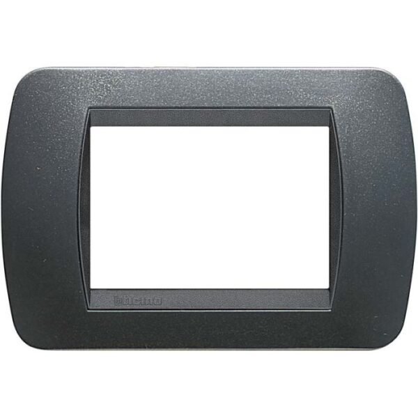 LIVING INT - PLACCA 3P PLASTICA ACCIAIO