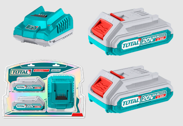 STARTER KIT 2 BATTERIE 2A +CARICABATTERIA 20V