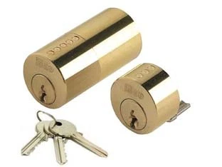 COPPIA CILINDRI ISEO F5 INT/EST. 26x50 OTTONE