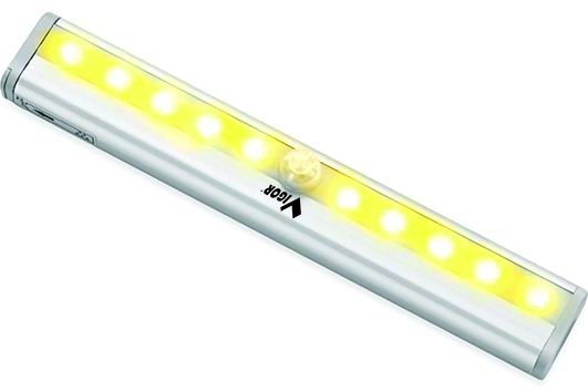 LAMPADA P/ARMADI MAGNETICA C/SENSORE 10 LED