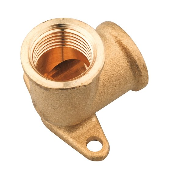 GOMITO FF OTTONE FLANG. 1/2