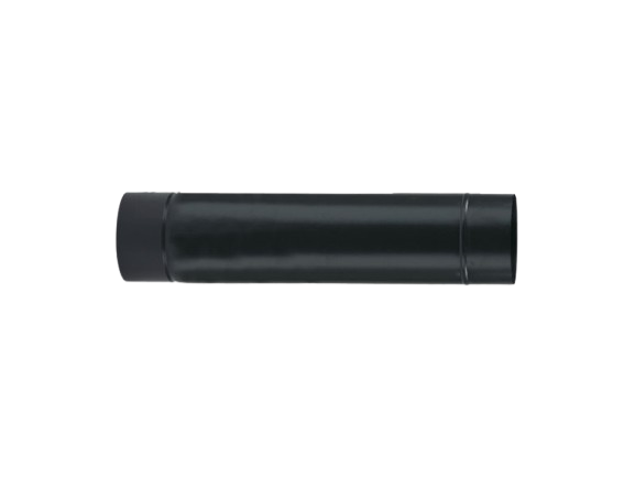 ALA TUBO SMALTATO NERO OPACO D.12x50CM