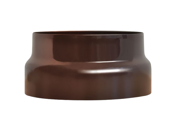 RIDUZIONE LACCATA MARRONE P/TUBI 10M-11F
