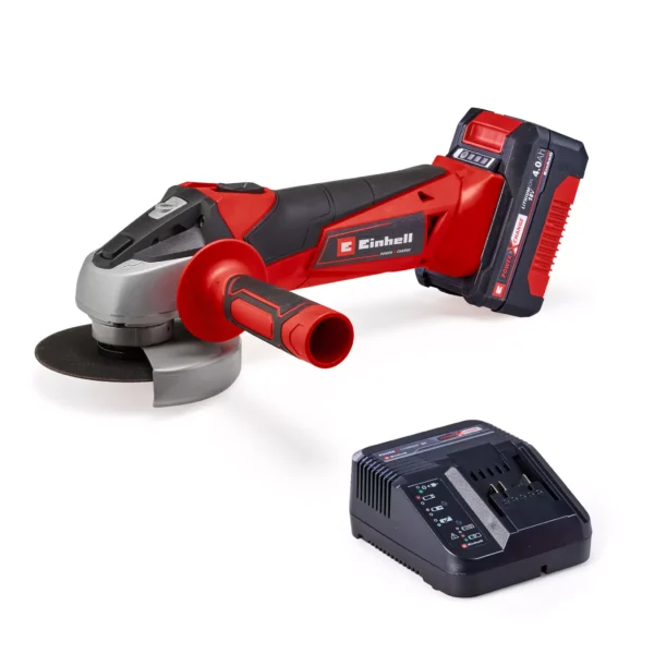 EINHELL SMERIGLIATRICE ANGOLARE A BATTERIA TC-AG 18/115 Li (1x4,0Ah)