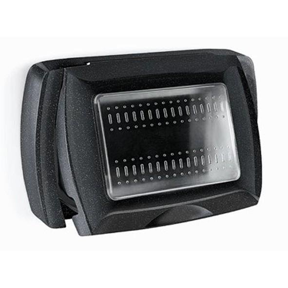PLACCA AUTOPORTANTE NERA IP54