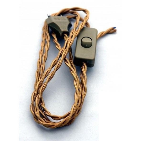 CABLAGGIO RAION C/INTERRUTTORE MARRONE 2MT