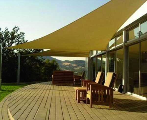 RETE PARASOLE EMILY BEIGE TRIANGOLARE 3x3 3MT
