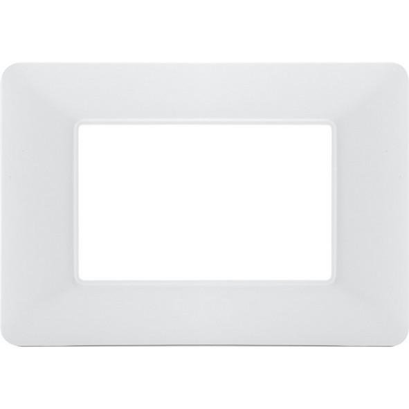 PLACCA BIANCA TECNOPOLIMERO MTX 4 POSTI