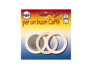 KIT 3 GUARNIONI +FILTRO MOKA 3 TAZZE