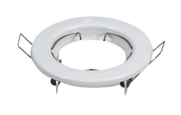 FARETTO INCASSO FISSO TONDO F.60 BIANCO POR.GU10