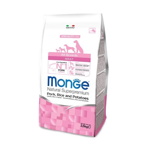 MONGE CANE ADULTO MAIALE/RISO/PATATE 2,5KG