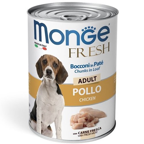 MONGE FRESH CANE ADULTO POLLO 400GR
