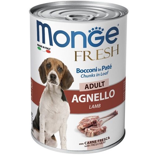 MONGE FRESH CANE ADULTO AGNELLO 400GR