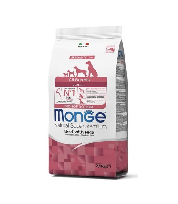 MONGE CANE ADULTO  MANZO/RISO/PATATE 2,5KG