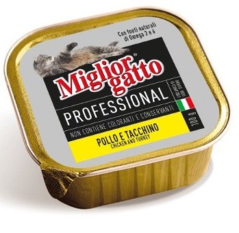 MIGLIOR GATTO PROF. POLLO E TACCHINO 100GR