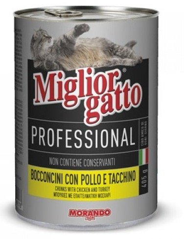 MIGLIOR GATTO BOCCONCINI POLLO/TACCHINO 405GR