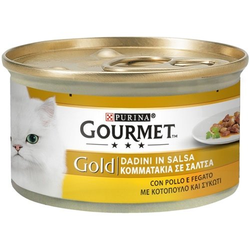 GOURMET GOLD DADINI CON FEGATO E POLLO 85GR