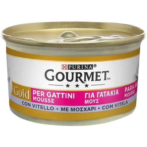GOURMET GOLD MOUSSE GATTINI CON VITELLO 85GR