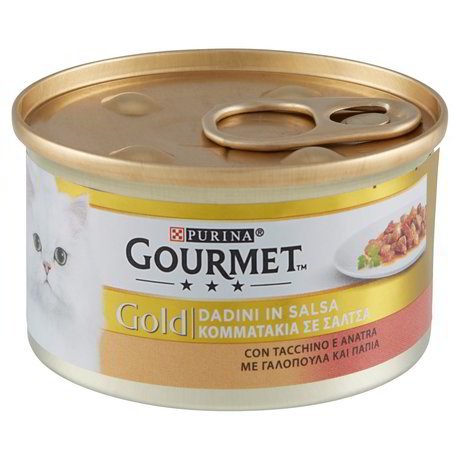 GOURMET GOLD DADINI CON TACCHINO E ANATRA 85GR
