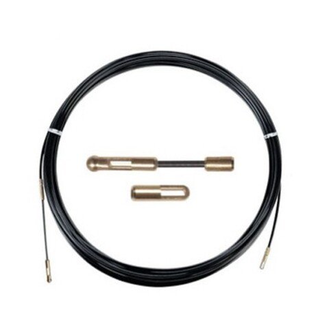 SONDA TIRAFILO NYLON  NERA PA6 D.4x25MT TERMINALE M4