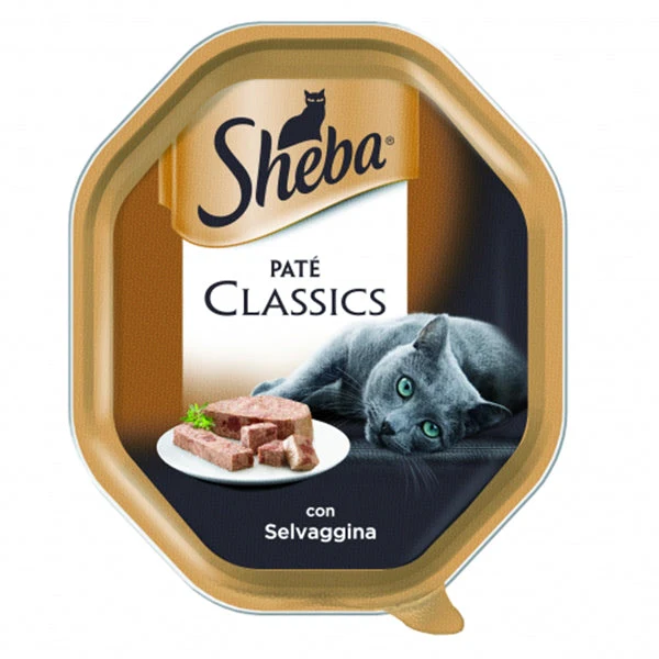 SHEBA PATE' CLASSIC CON SELVAGGINA 85GR