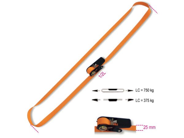 CINGHIA C/CRICCHETTO ROBUR 25x5MT