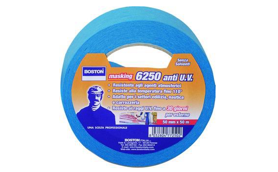 NASTRO MASCHERATURA BOSTON BLU ANTI-UV 48x50MT
