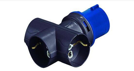 ADATTATORE INDUSTRIALE 2P-16A+T CEE- 3SCHUKO