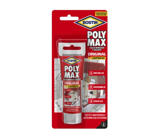 BOSTIK POLY MAX ORIGINAL TRASPARENTE 75GR