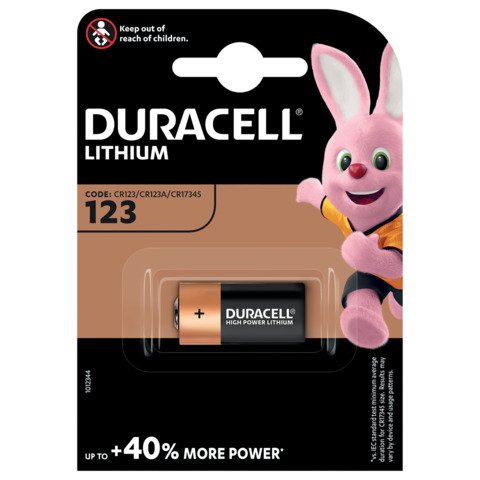 PILA DURACELL LITIO FOTO CR123 DU28