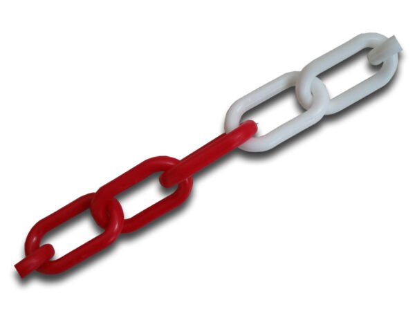 CATENA PLASTICA BIANCA/ROSSA D.5x25MT