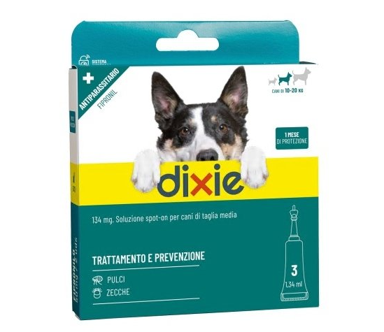 DIXIE SOLUZIONE SPOT-ON 3 PIPETTE 1,34ML