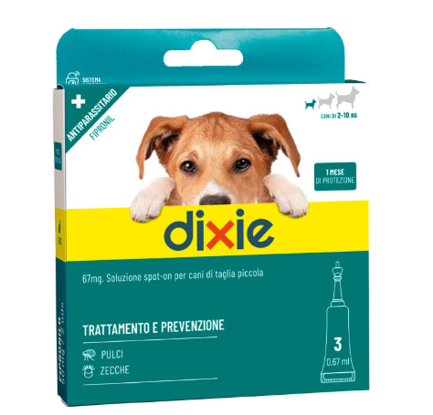 DIXIE SOLUZIONE SPOT-ON 3 PIPETTE 0,67ML