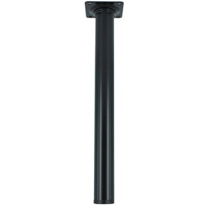 PIEDE P/TAVOLO NERO ACCIAIO D.30 x H.80CM