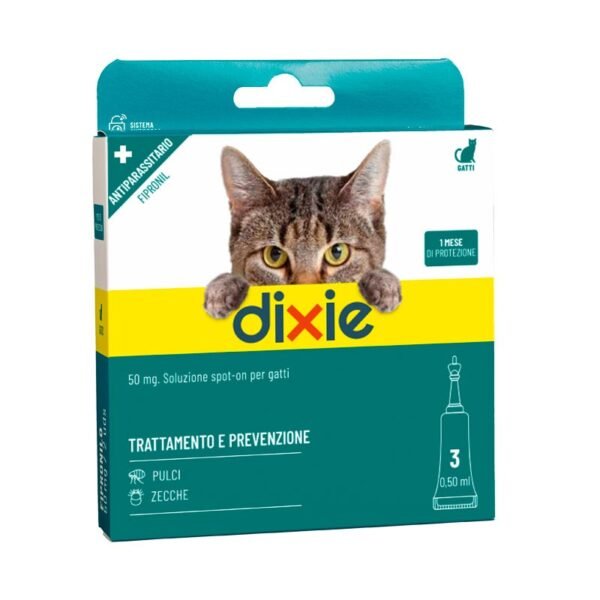 DIXIE SOLUZIONE SPOT-ON GATTO 3 PIPETTE 50ML