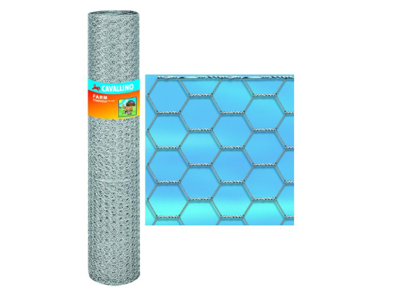 RETE CAVALLINO FARM 50/5 TRIPLA ESAGONALE H.100x10MT