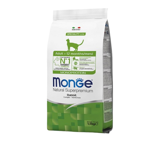 MONGE GATTO ADULT CONIGLIO 1,5KG