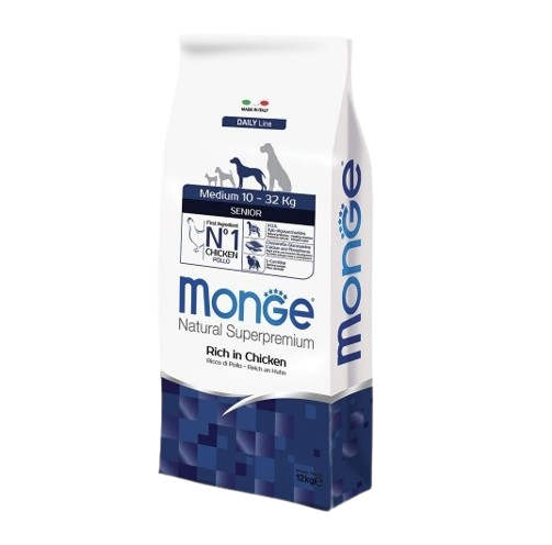 MONGE CANE MEDIUM SENIOR 12KG