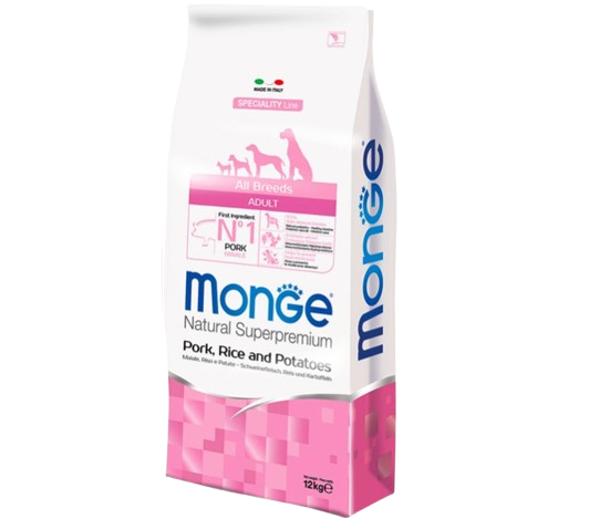 MONGE CANE ALL BREEDS ADULT MAIALE, RISO E PATATE 12KG